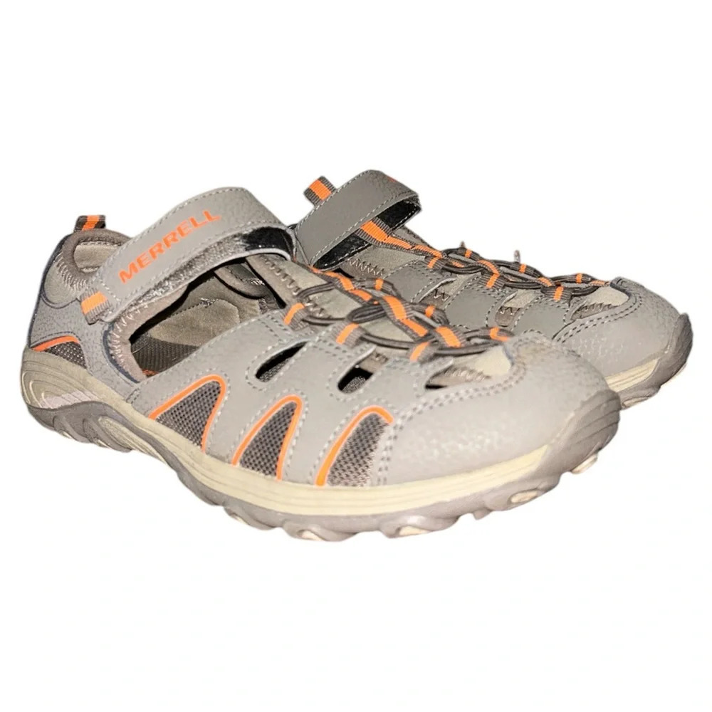 Merrell Hydro H20 Hiker Sandals Gunsmoke/Orange Boy’s Sandals